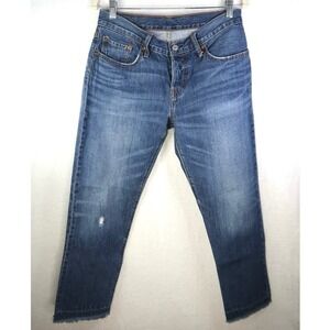 Levi’s Free People 501 Raw Hem Button Fly Jeans Size 26